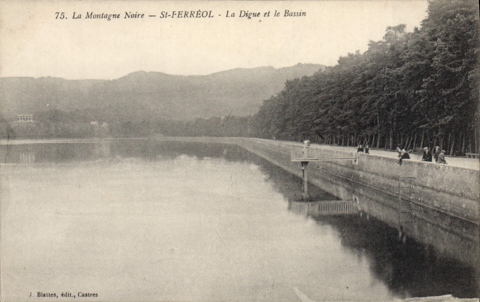 CPA St Ferreol La Digue Et Le Bassin