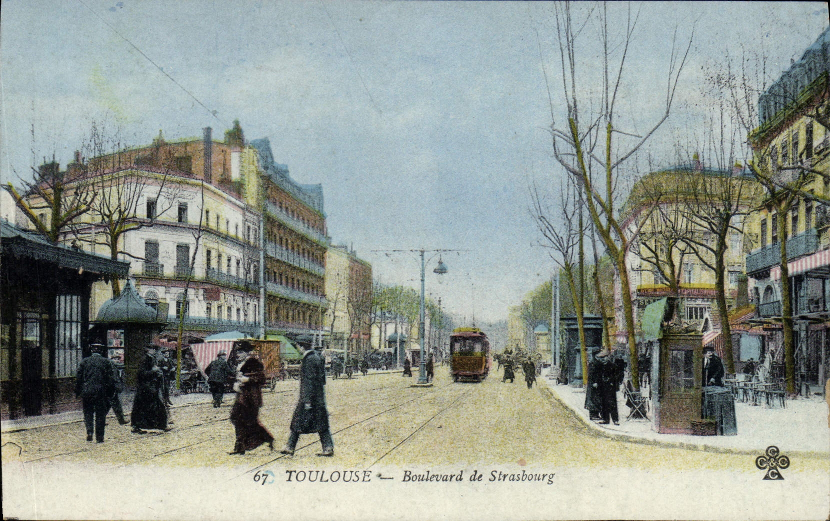 CPA Toulouse Boulevard De Strasbourg