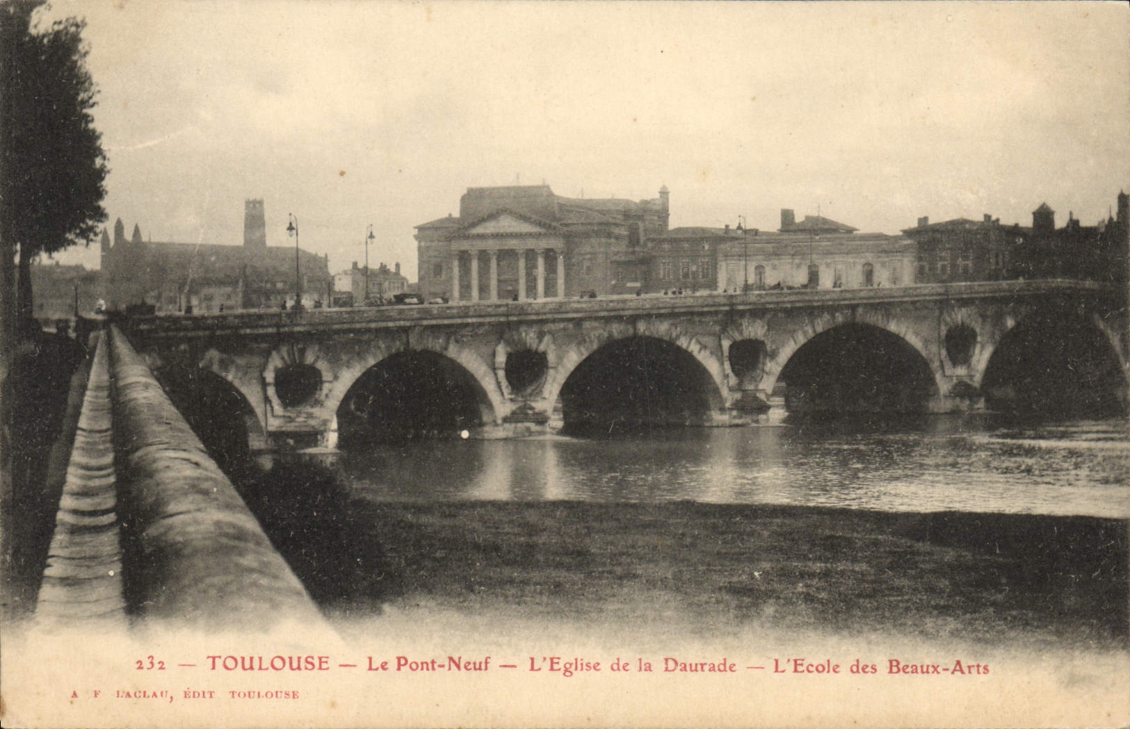 CPA Toulouse Le Pont Neuf L'Eglise De La Daurade