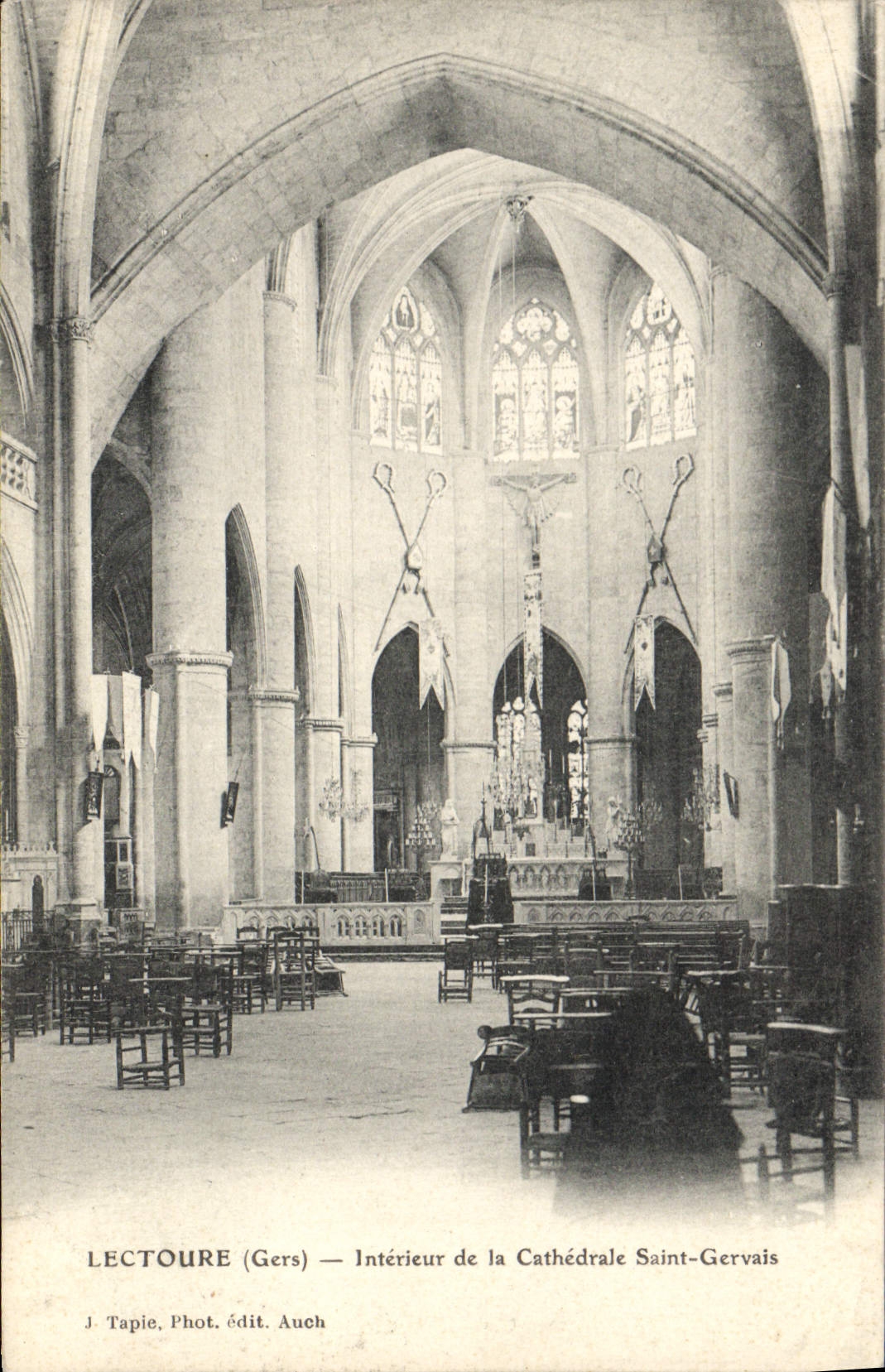 CPA Lectoure Interieur De La Cathedrale Saint Gervais