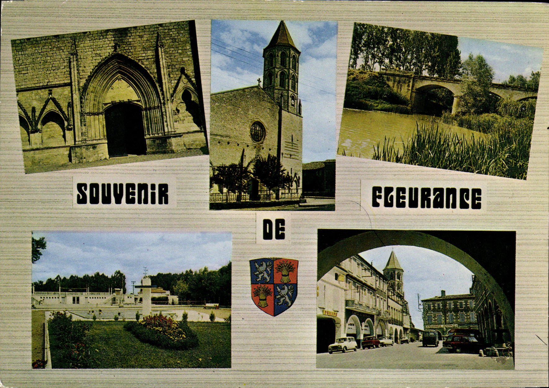 CPSM Fleurance Le Portail De I'Eglise
