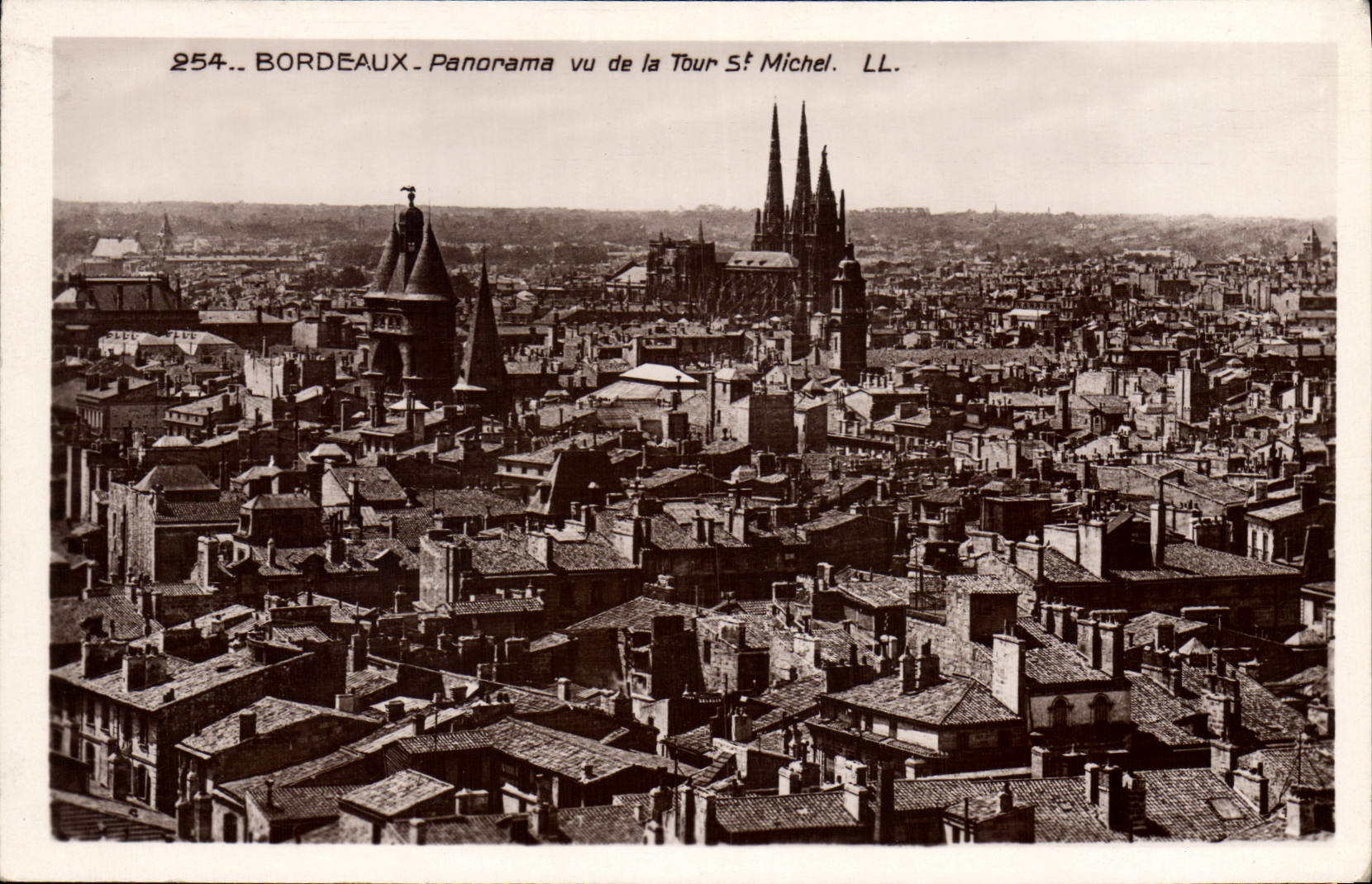 CPA Bordeaux Panorama Vu de La Tour
