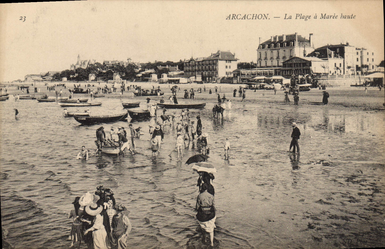 CPA Arcachon La Plage A Maree Haute