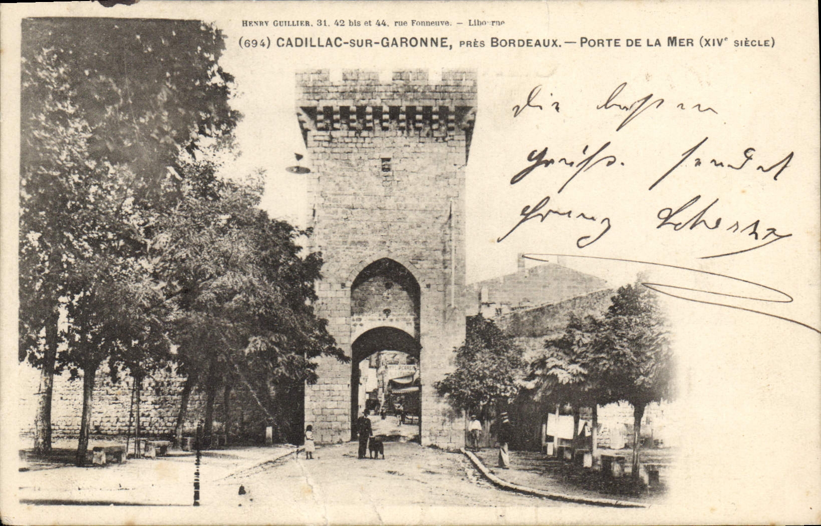 CPA Cadillac Sur Garonne Pres Bordeaux