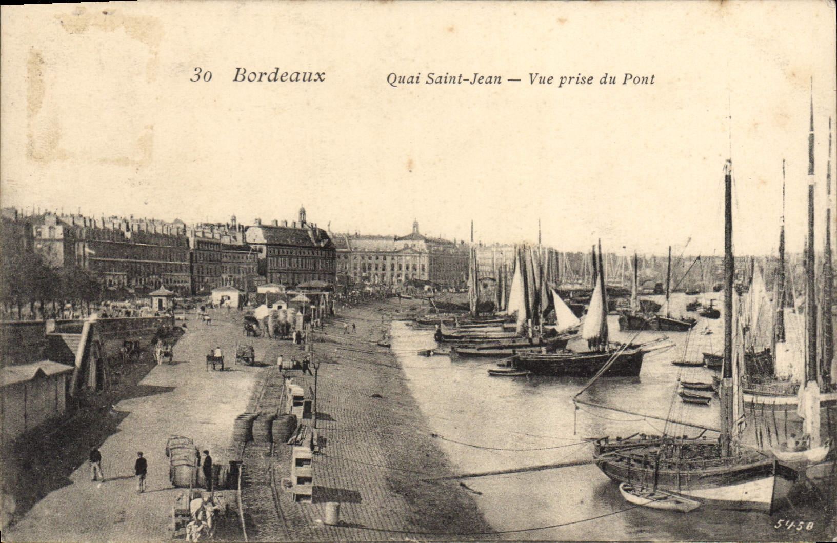 CPA Bordeaux Quai Saint Jean Vue Prise Du Pont