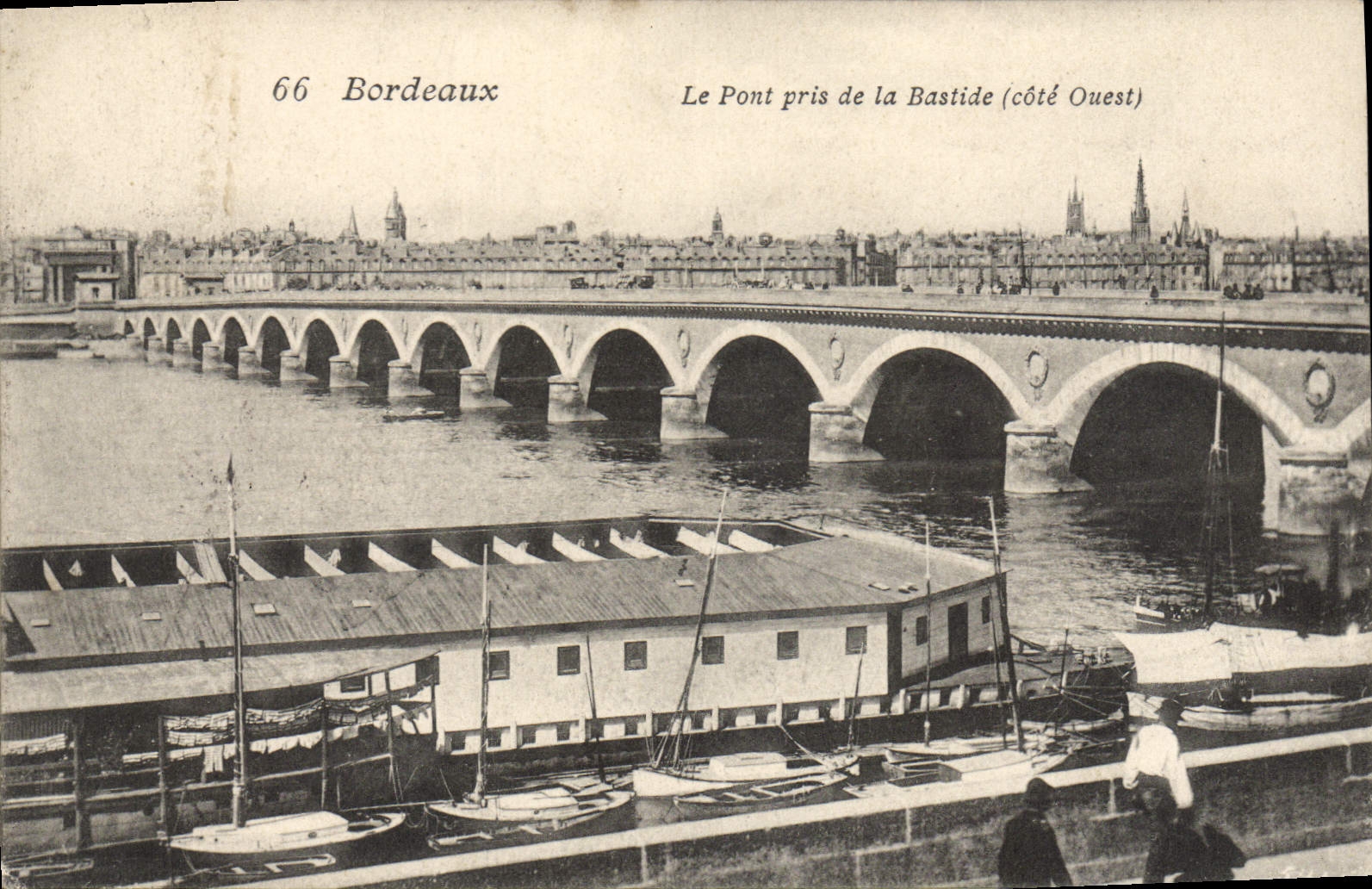 CPA Bordeaux Le Pont Pris De La Bastide