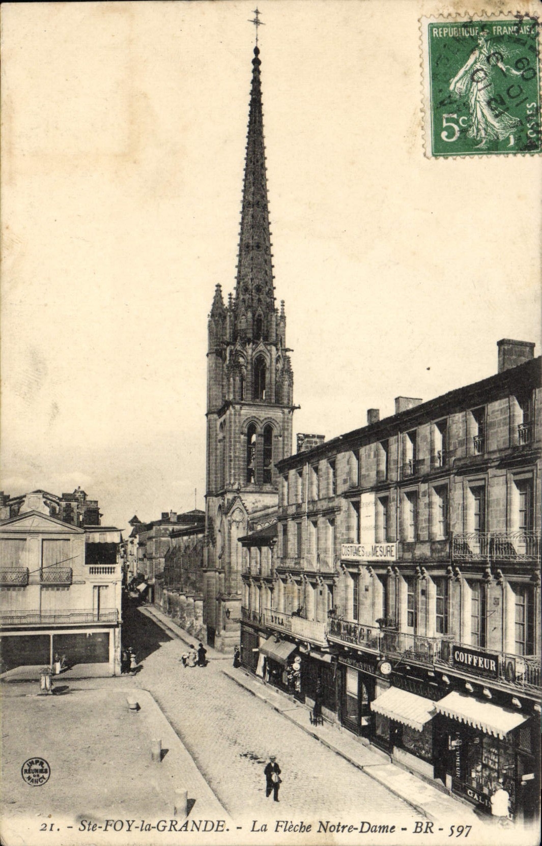 CPA St Foy La Grande La Fleche Notre Dame