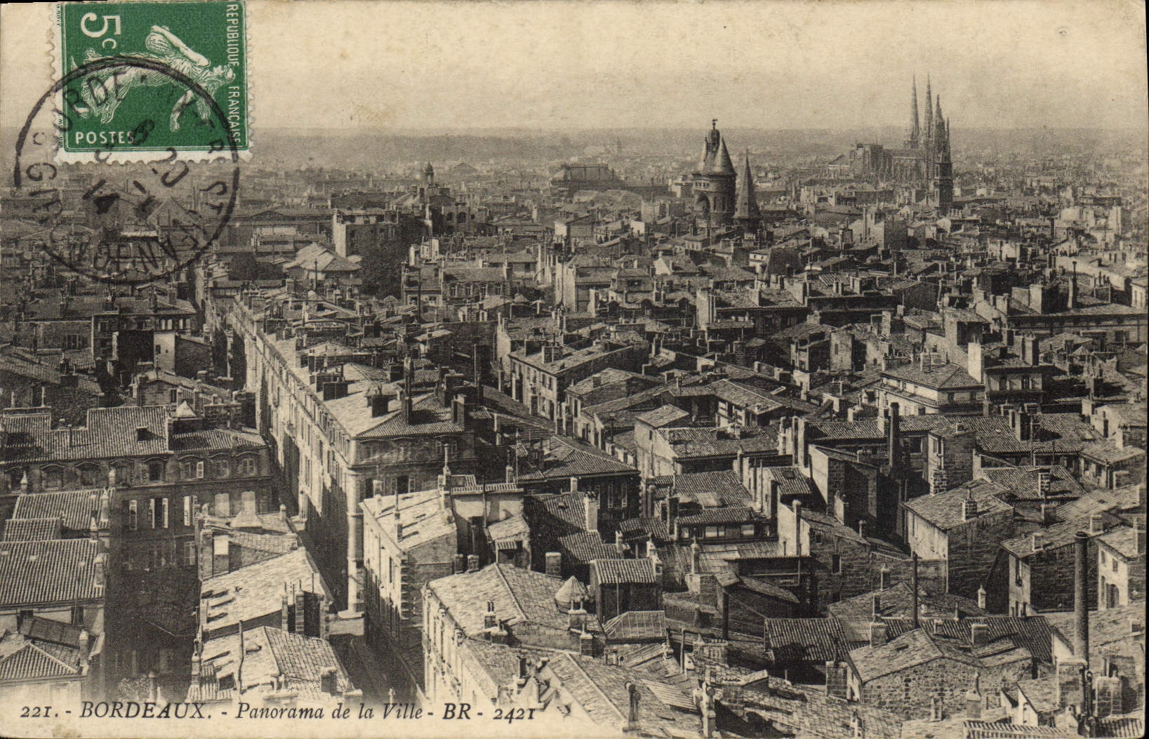 CPA Bordeaux Panorama De La Ville