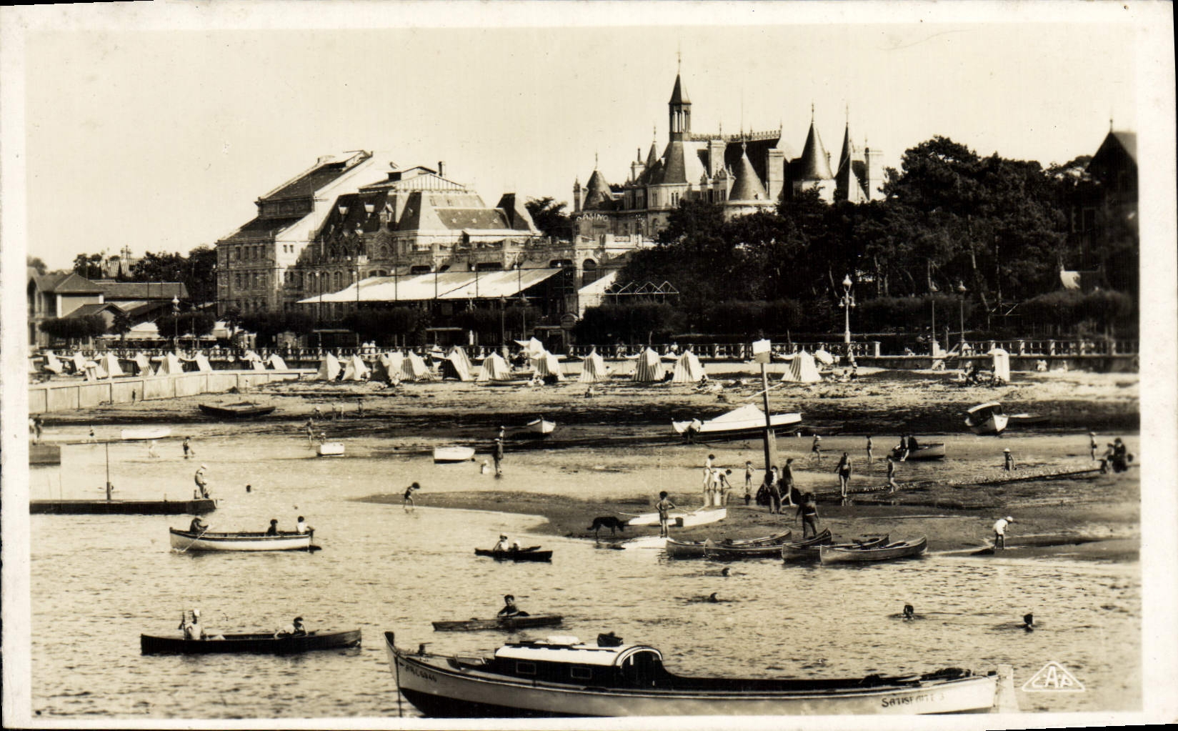 CPA Arcachon La Plage Vers Le Casino
