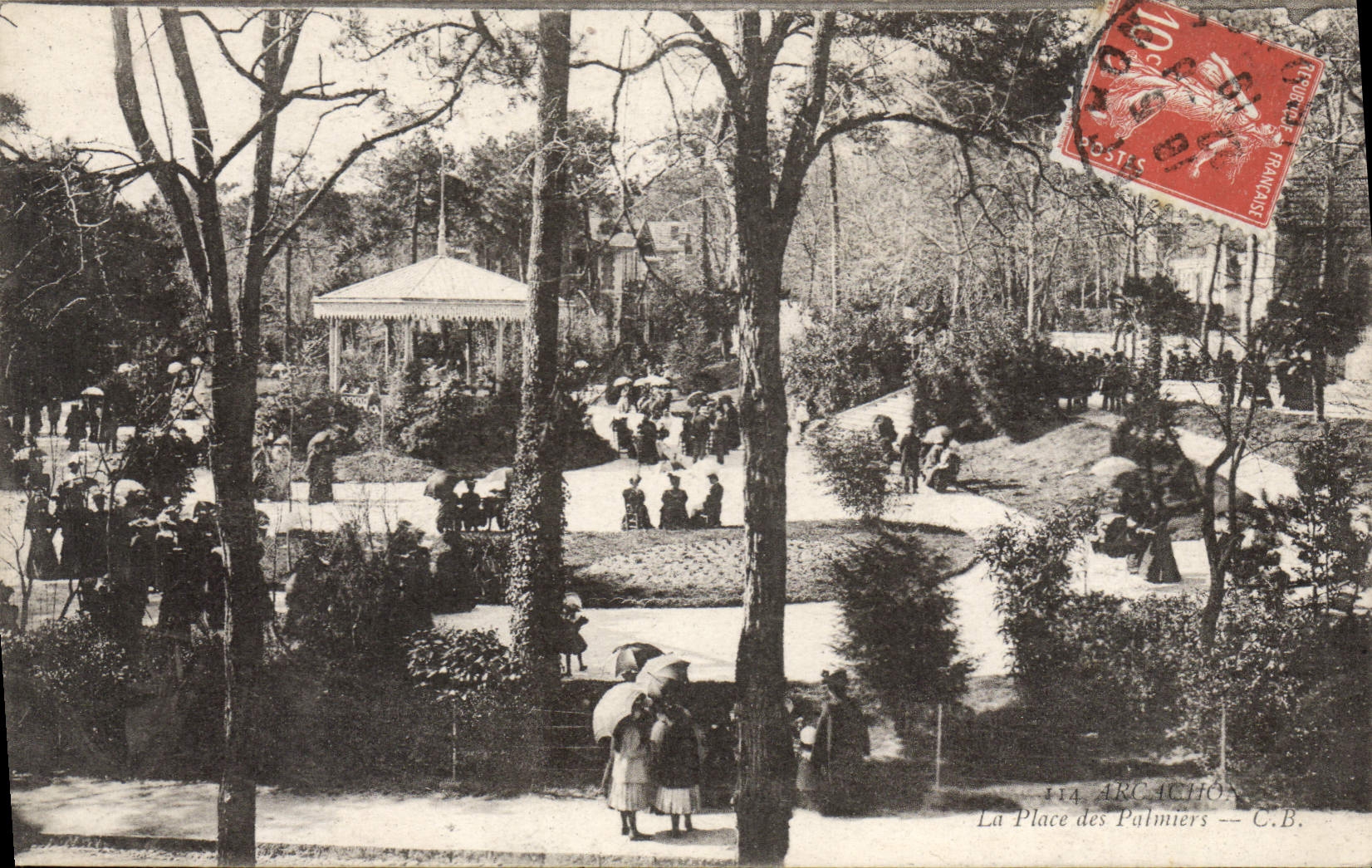 CPA Arcachon La Place De Paimiers