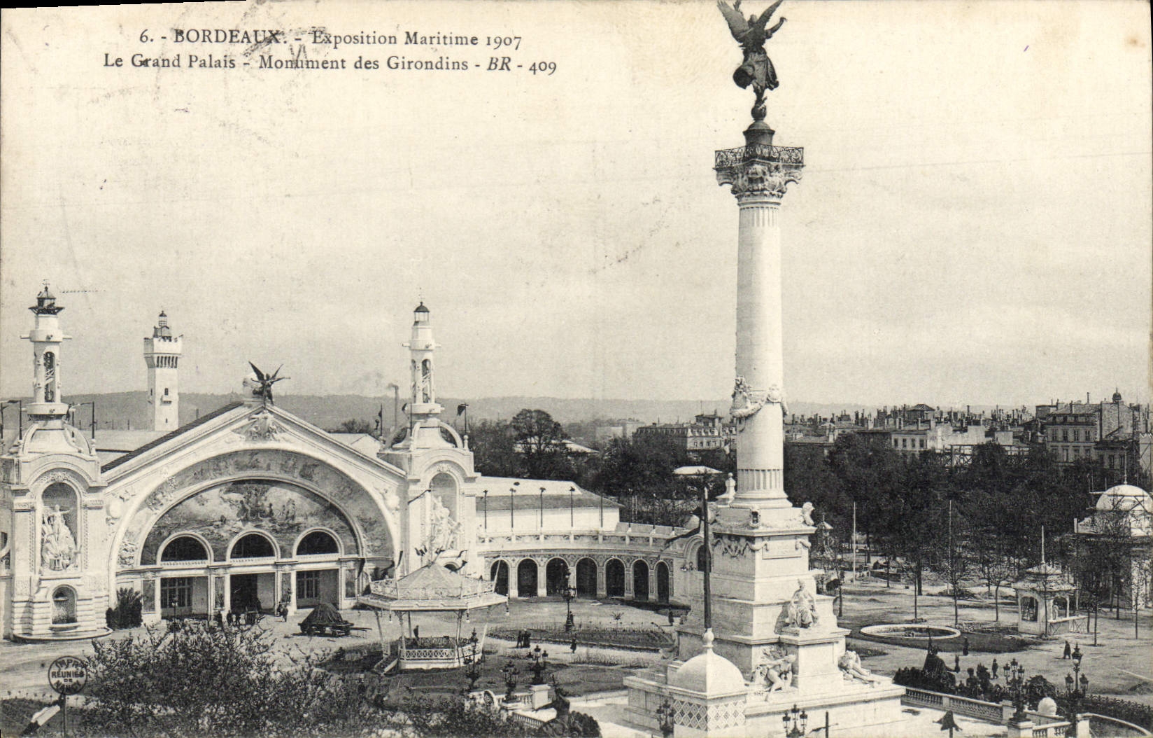 CPA Bordeaux Esposition Maritime le Grand Palais