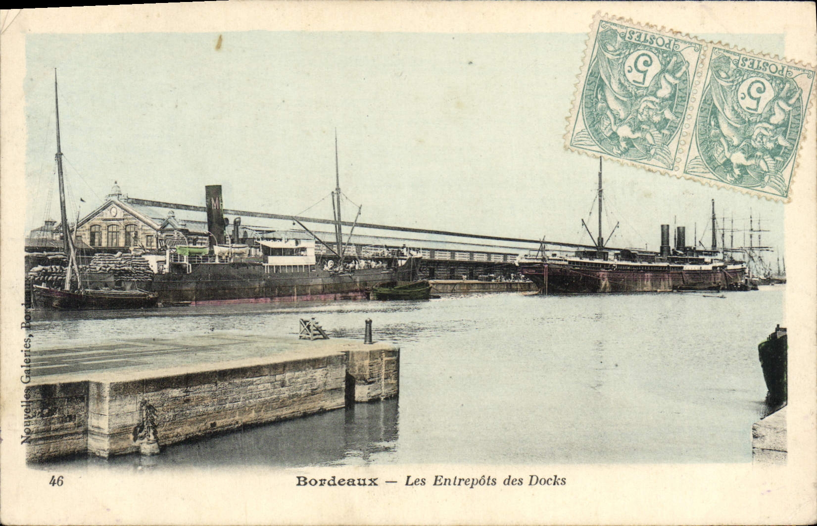 CPA Bordeaux Les Entrepots Des Docks