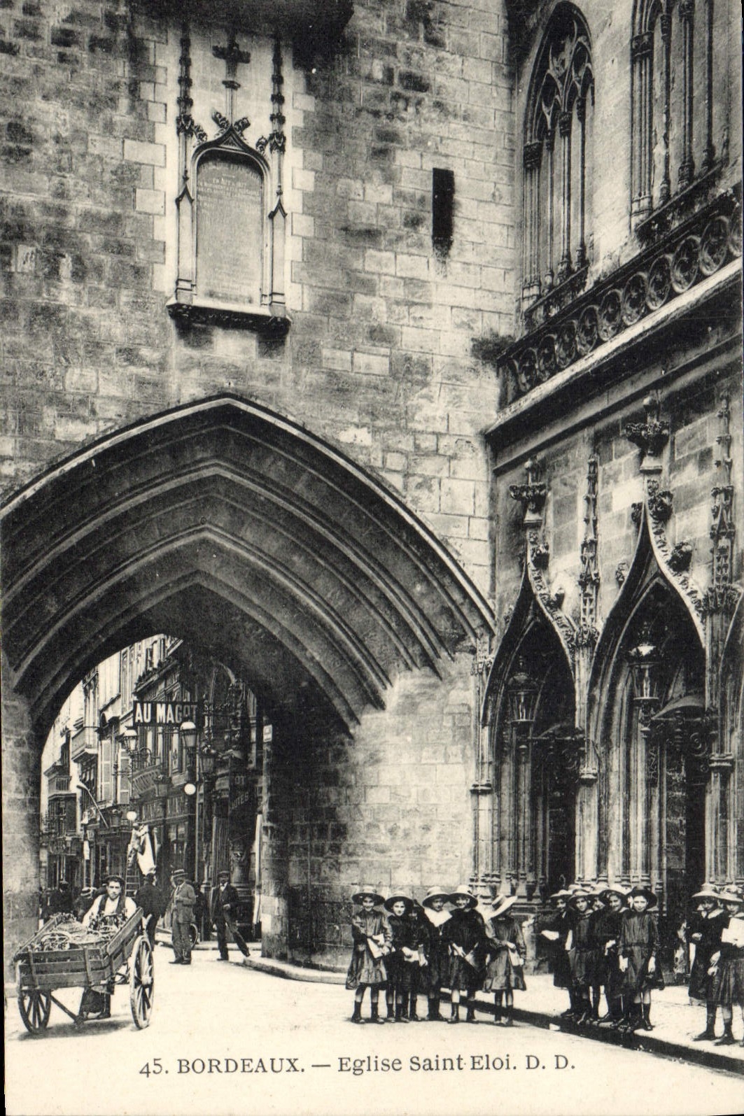 CPA Bordeaux Eglise Saint Eloi