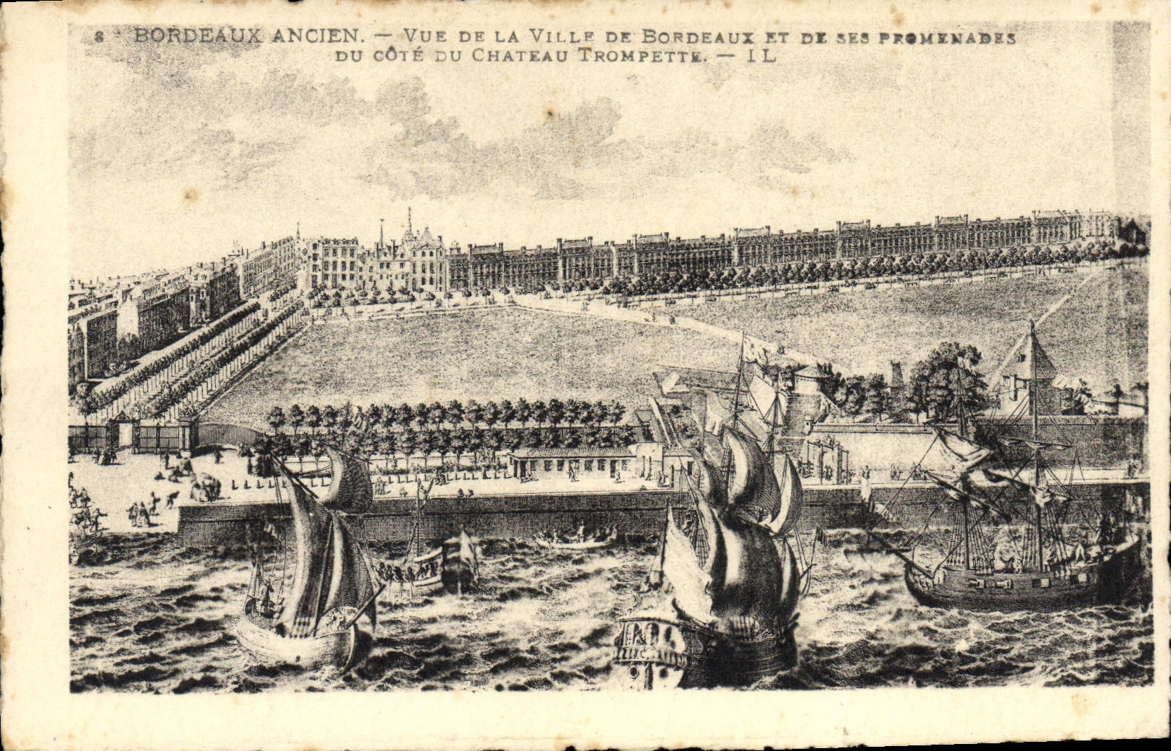 CPA Bordeaux Ancien Vue De La Ville