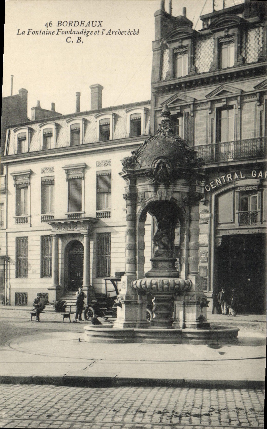 CPA Bordeaux La Fontaine Fondaudege Et I'Archeveche