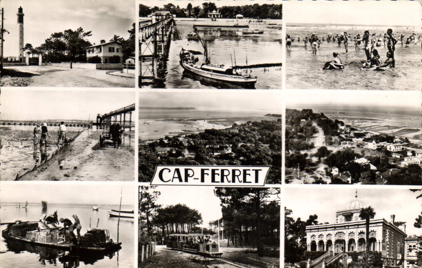 CPA Cap Ferret La Poste Et Le Phare
