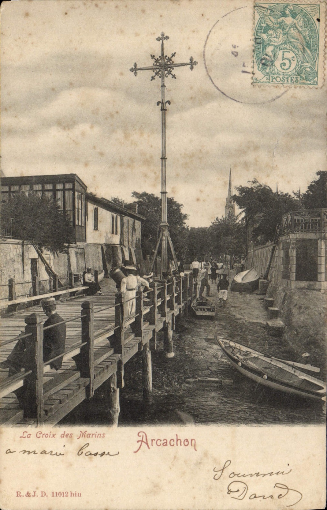 CPA Arcachon La Croix Des Marins
