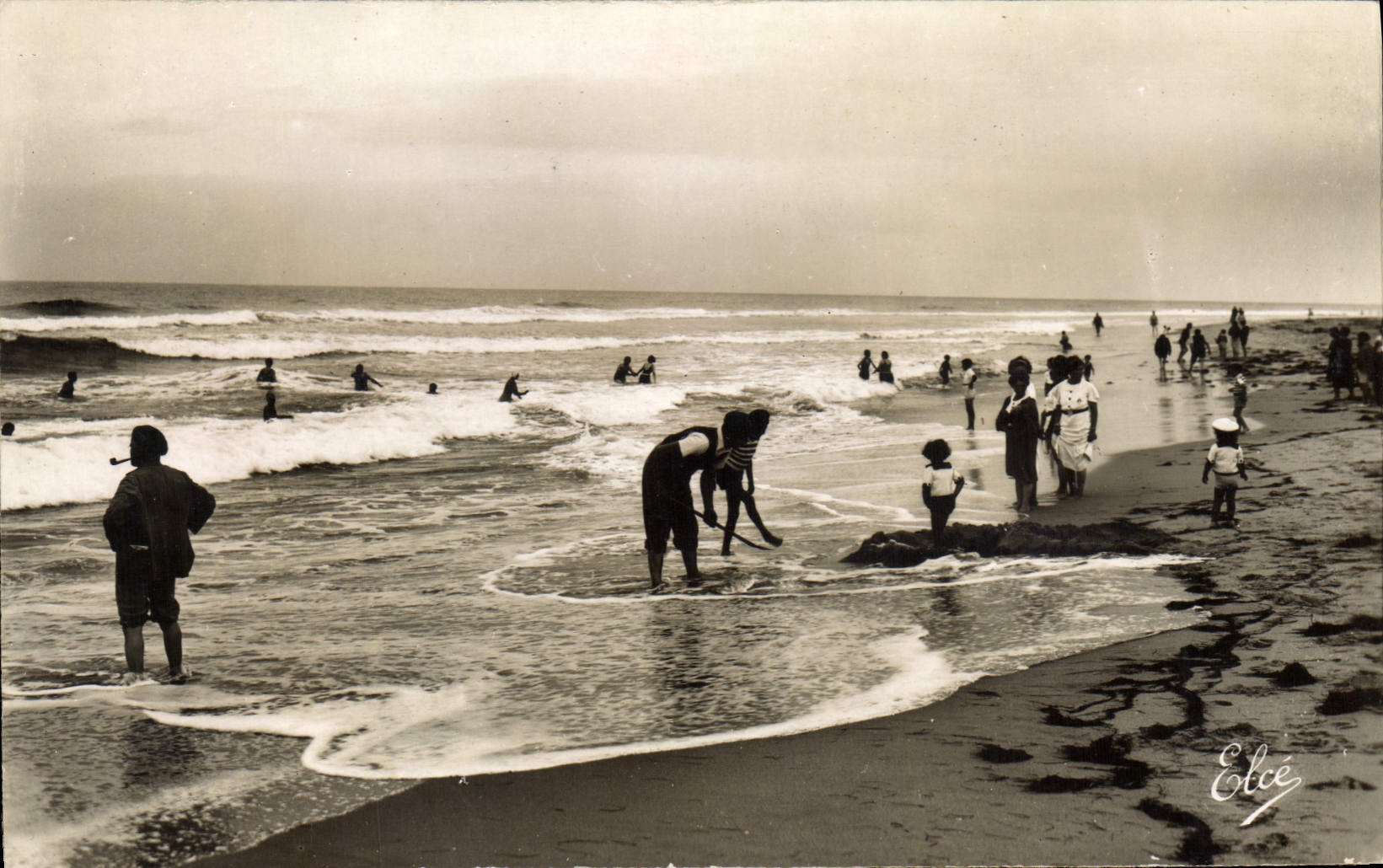 CPA Arcachon Cap Ferret Bassin Les Vagues De I'Ocean