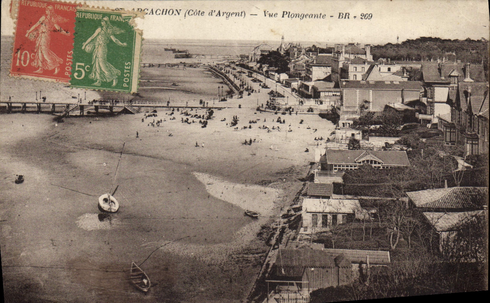 CPA Arcachon Vue Plongeante