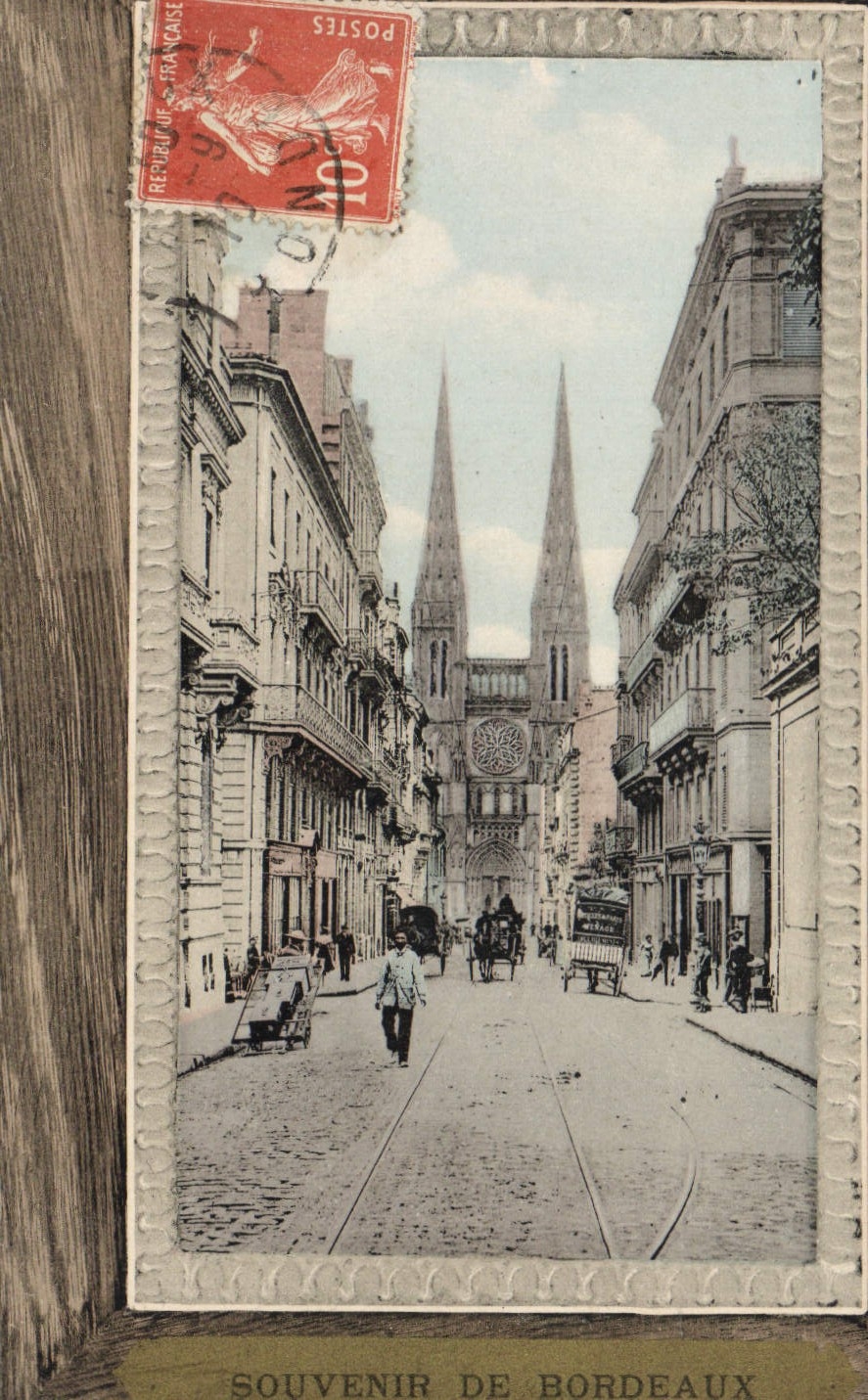 CPA Bordeaux Souvenir rue Vital Carles