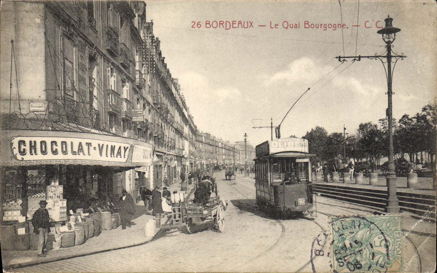 CPA Bordeaux Le Quai Bourgogne