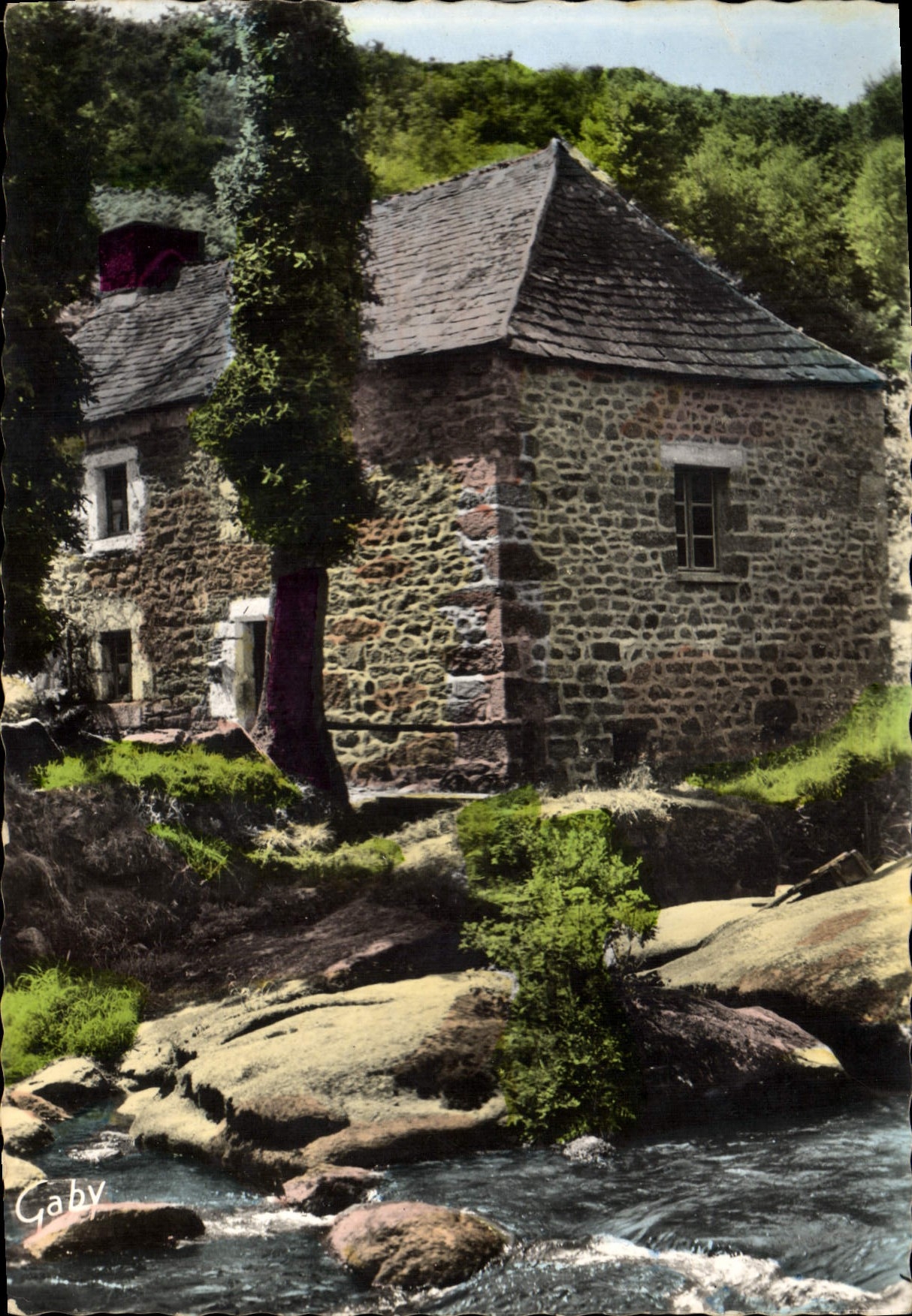 CPSM Plounevez Quintin moulin de Crépez
