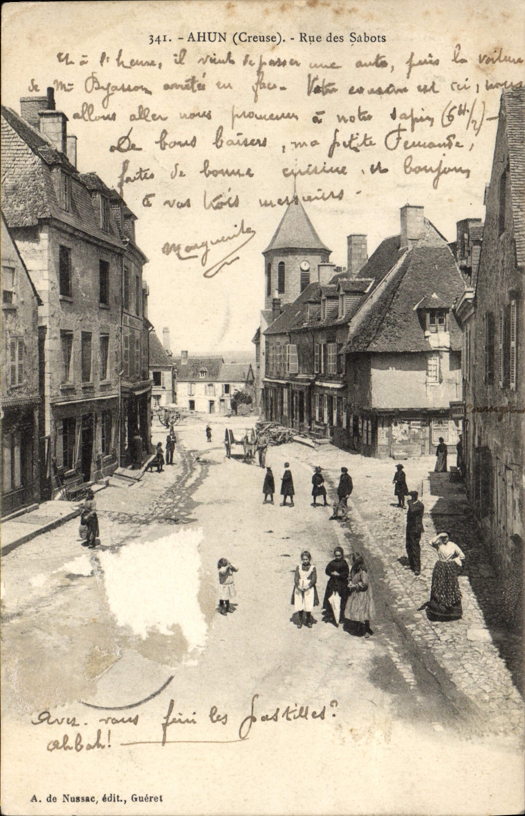 CPA Ahun Rue Des Sabots