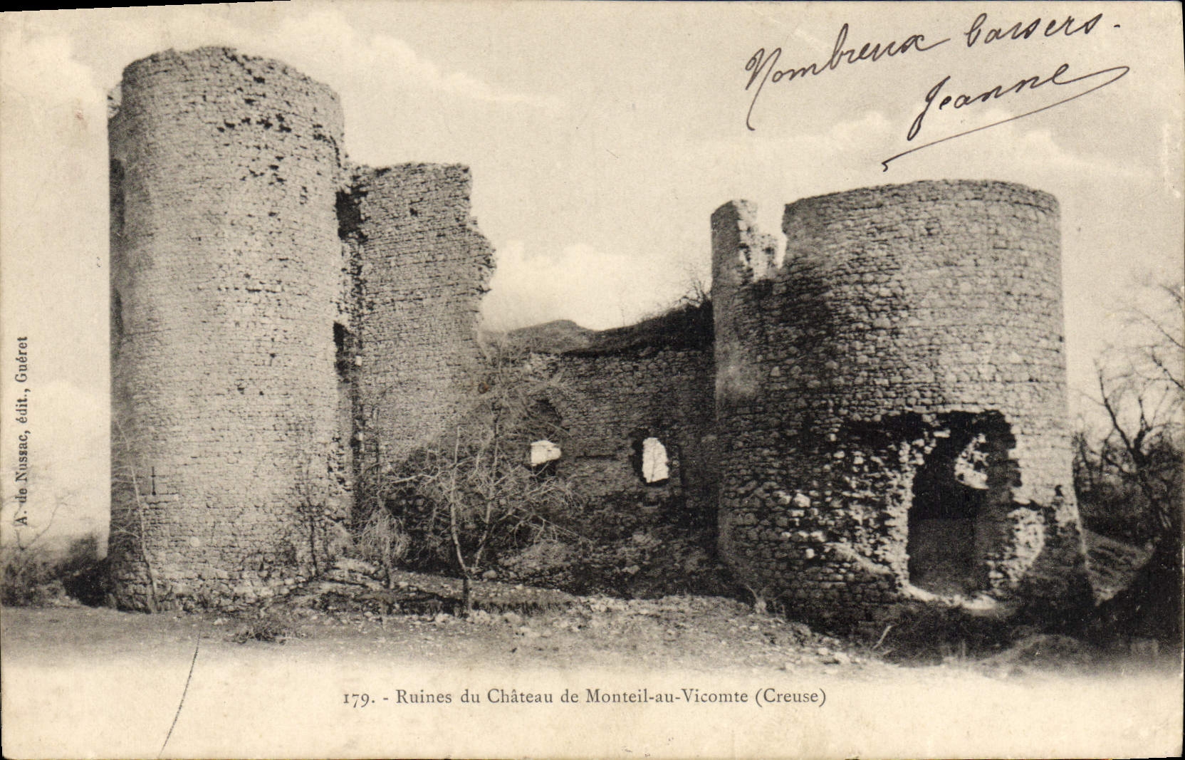CPA Ruines Du Chateau De Monteil Au Vicomte