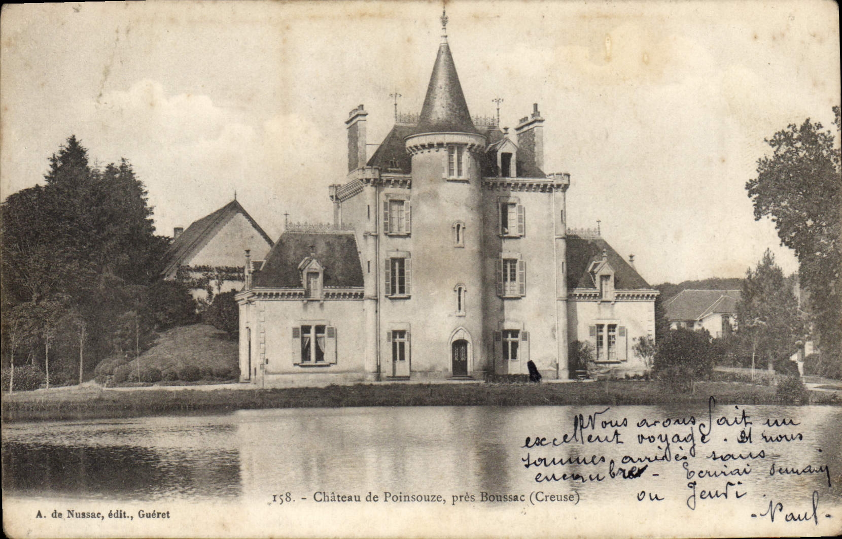 CPA Chateau De Poinsouze Près Boussac