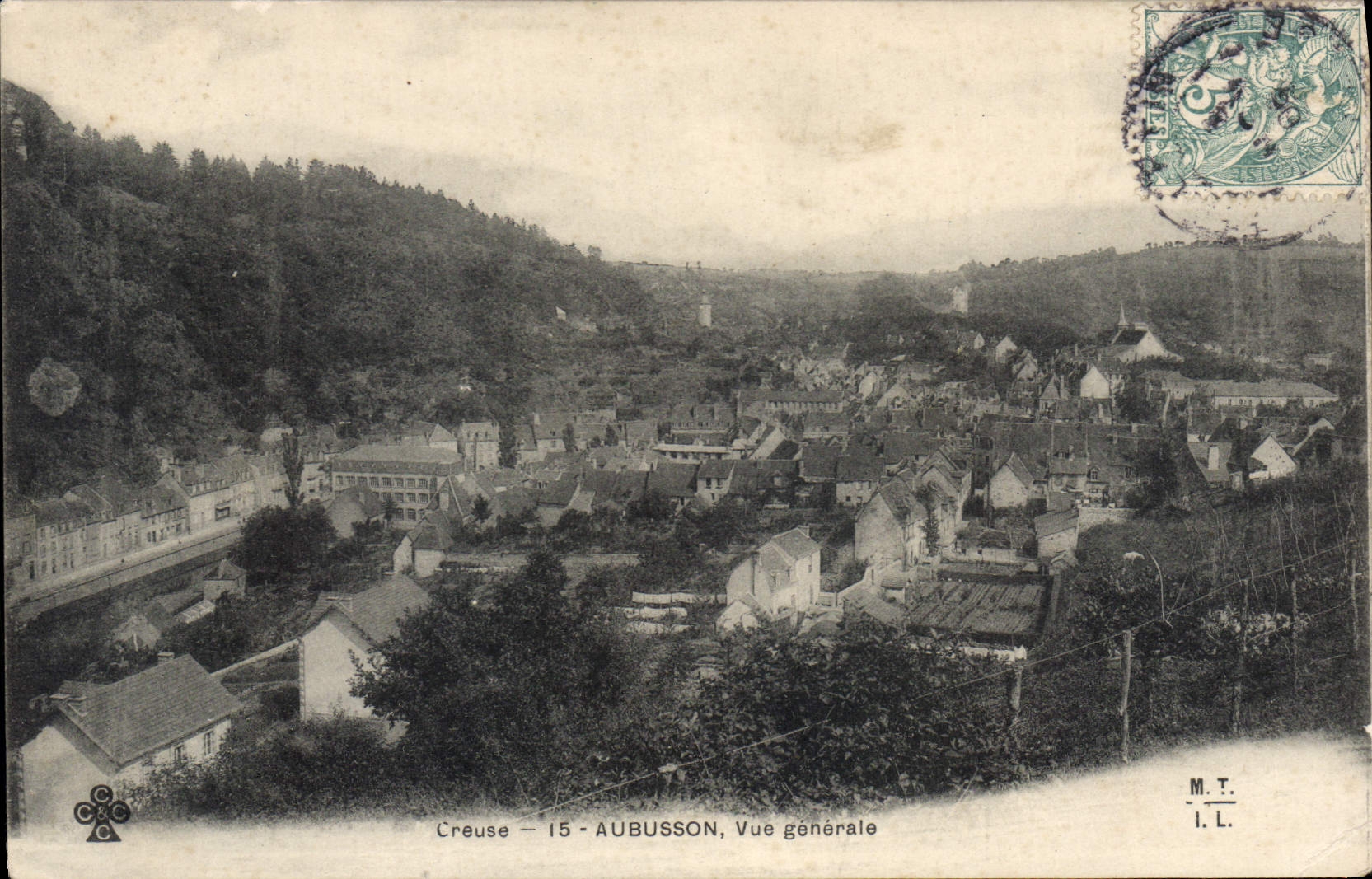 CPA Aubusson Vue Generale
