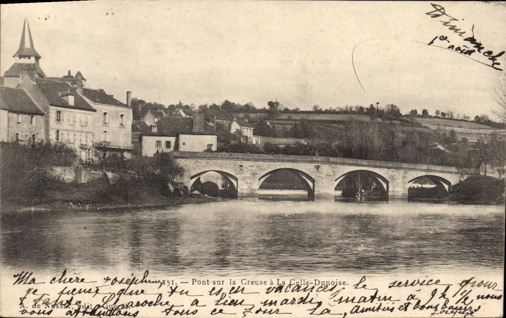 CPA Pont Sur La Creuse à La Celle Dunoise
