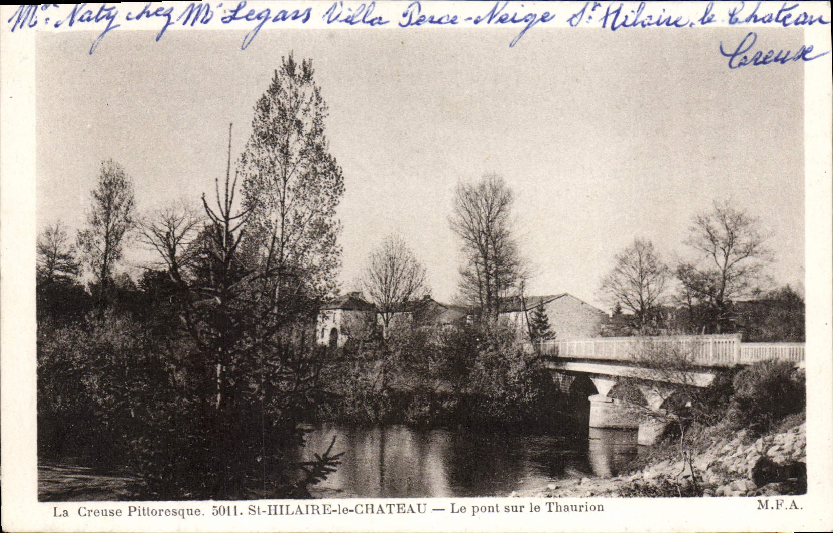 CPA Saint Hilaire Le Chateau Le Pont Sur Le Thaurion