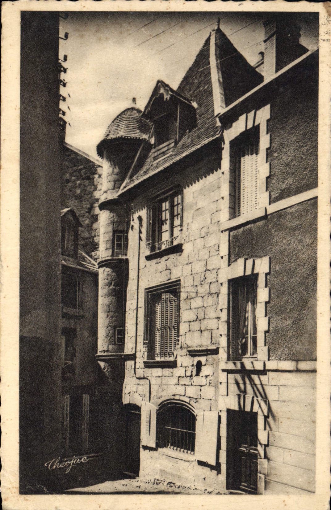 CPA Aubusson Facade Arriere De La Maison De Vallenet