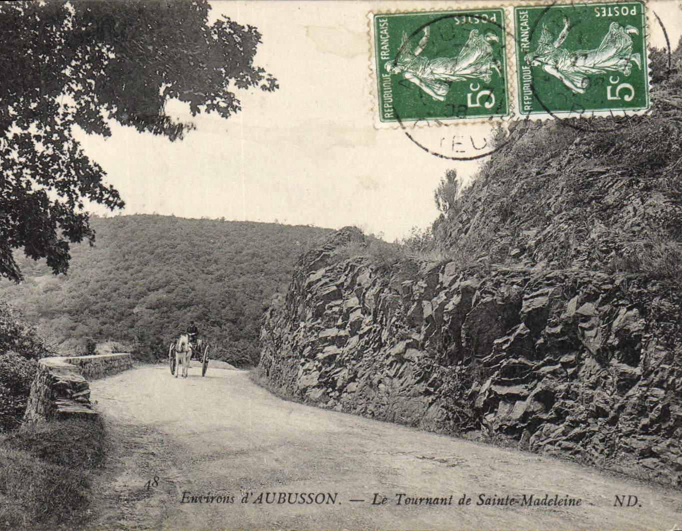 CPA Aubusson Le Tournant De Saint Madeleine