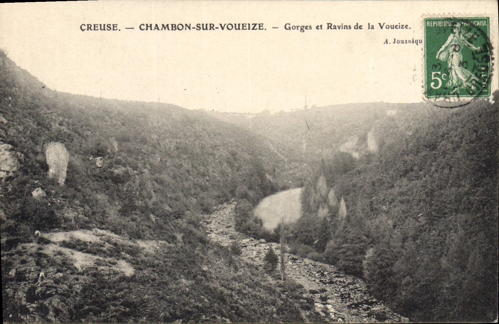 CPA Creuse Chambon Sur Voueize Gorges Et Ravins De La Voueize