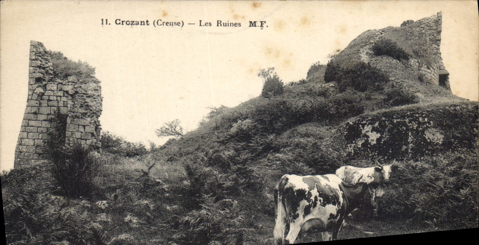 CPA Crozant Les Ruines