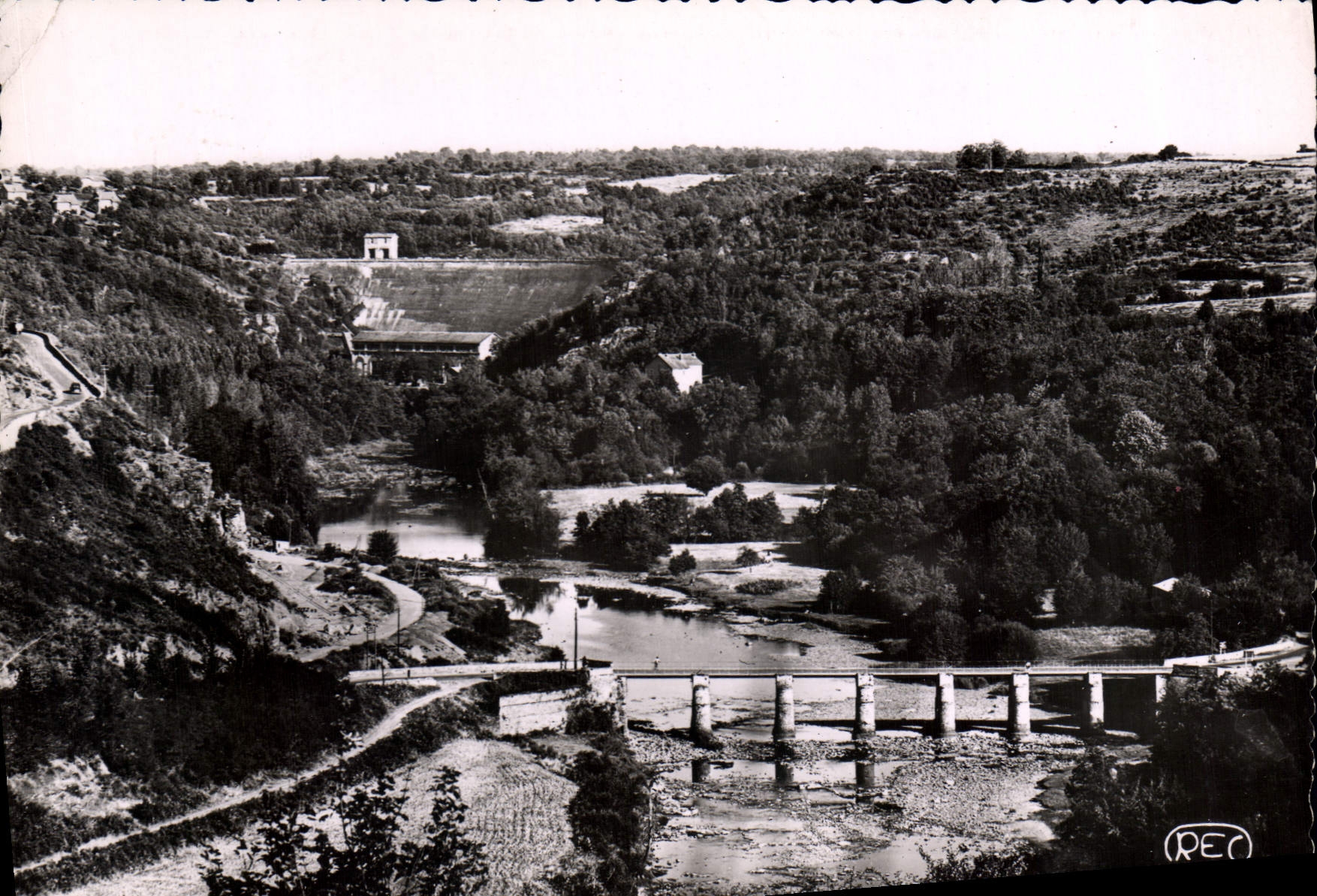 CPSM La Creuse Au Pont Des Piles Et Au Barrage D'Eguzon