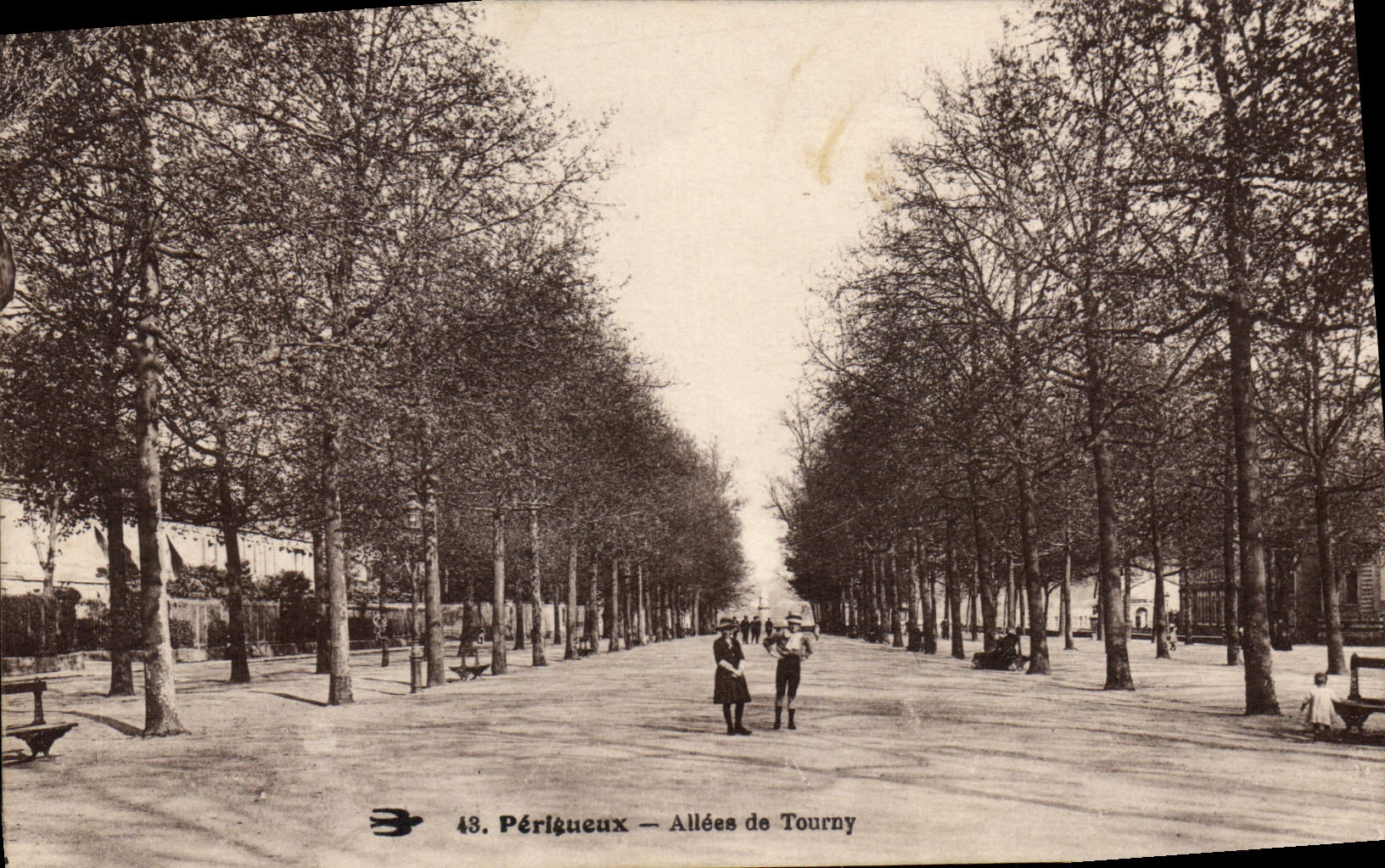 CPA Perigueux Allees De Tourny
