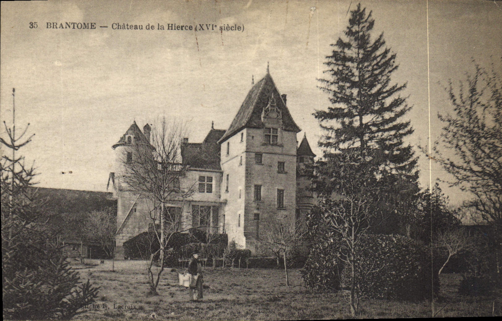 CPA Brantome Chateau De La Hierce