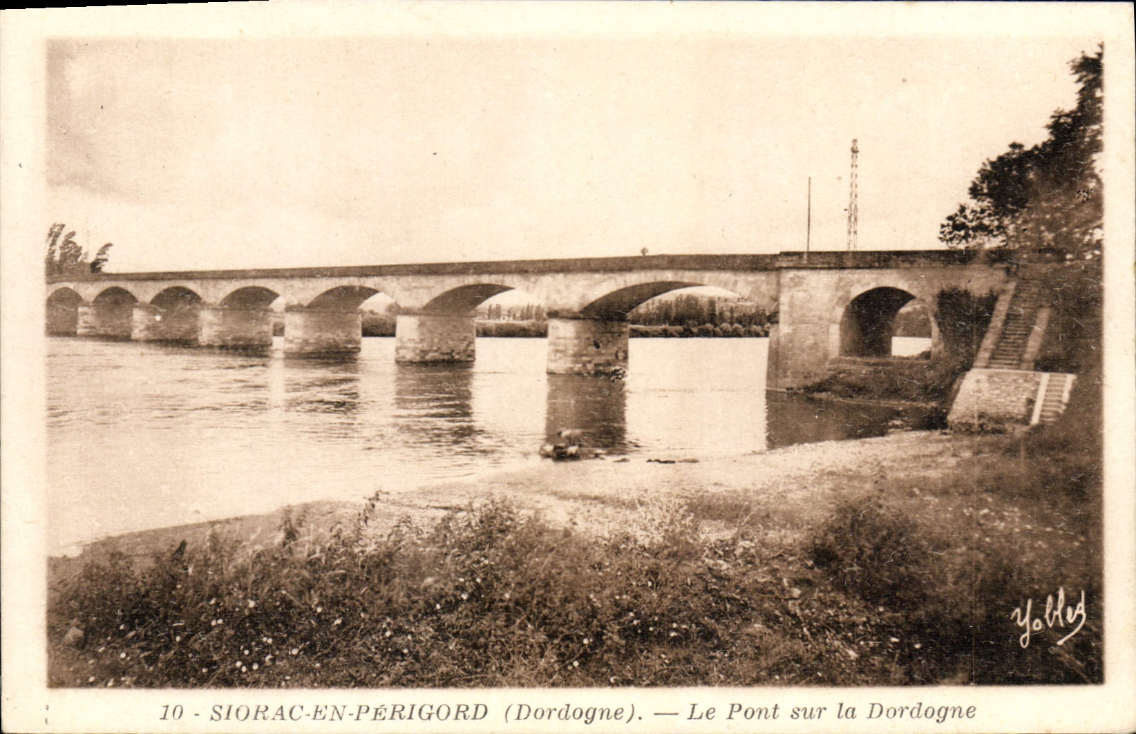 CPA Storac En Perigord Le Pont Sur La Dordogne