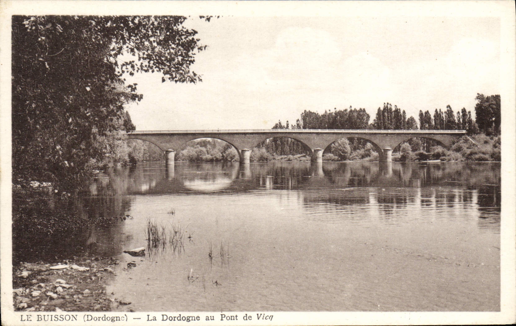 CPA Le Buisson La Dordogne Au Pont De Vien