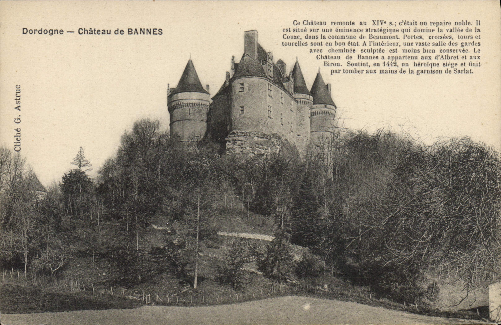 CPA Dordogne Chateau De Bannes