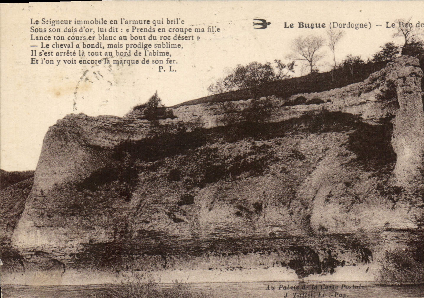 CPA Le Bugue Le Rec Le Srigneur Immobile En I'Armure Qui