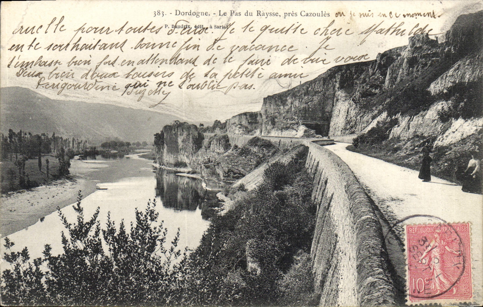 CPA Dordogne Le Pas Du Raysse Pres Cazoules