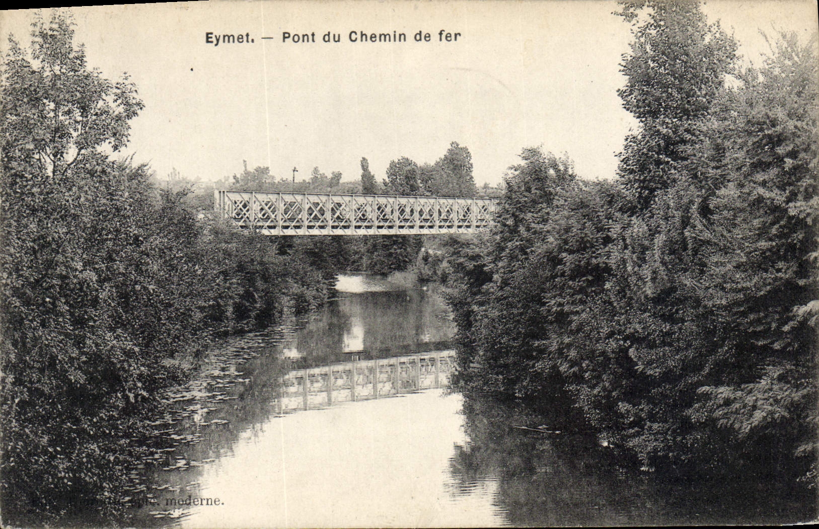 CPA Eymet Pont Du Chemin De Fer
