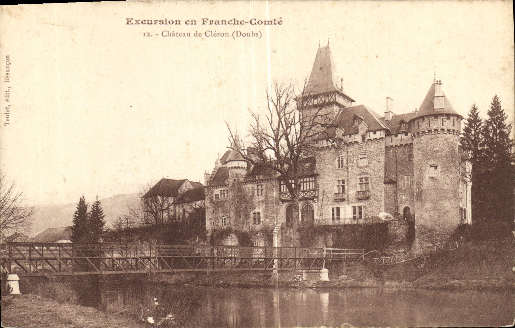 CPA Excursion En Franche Comte Chateau De Cleron