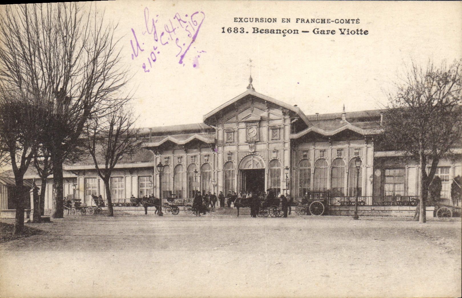 CPA Besancon Gare Viotte