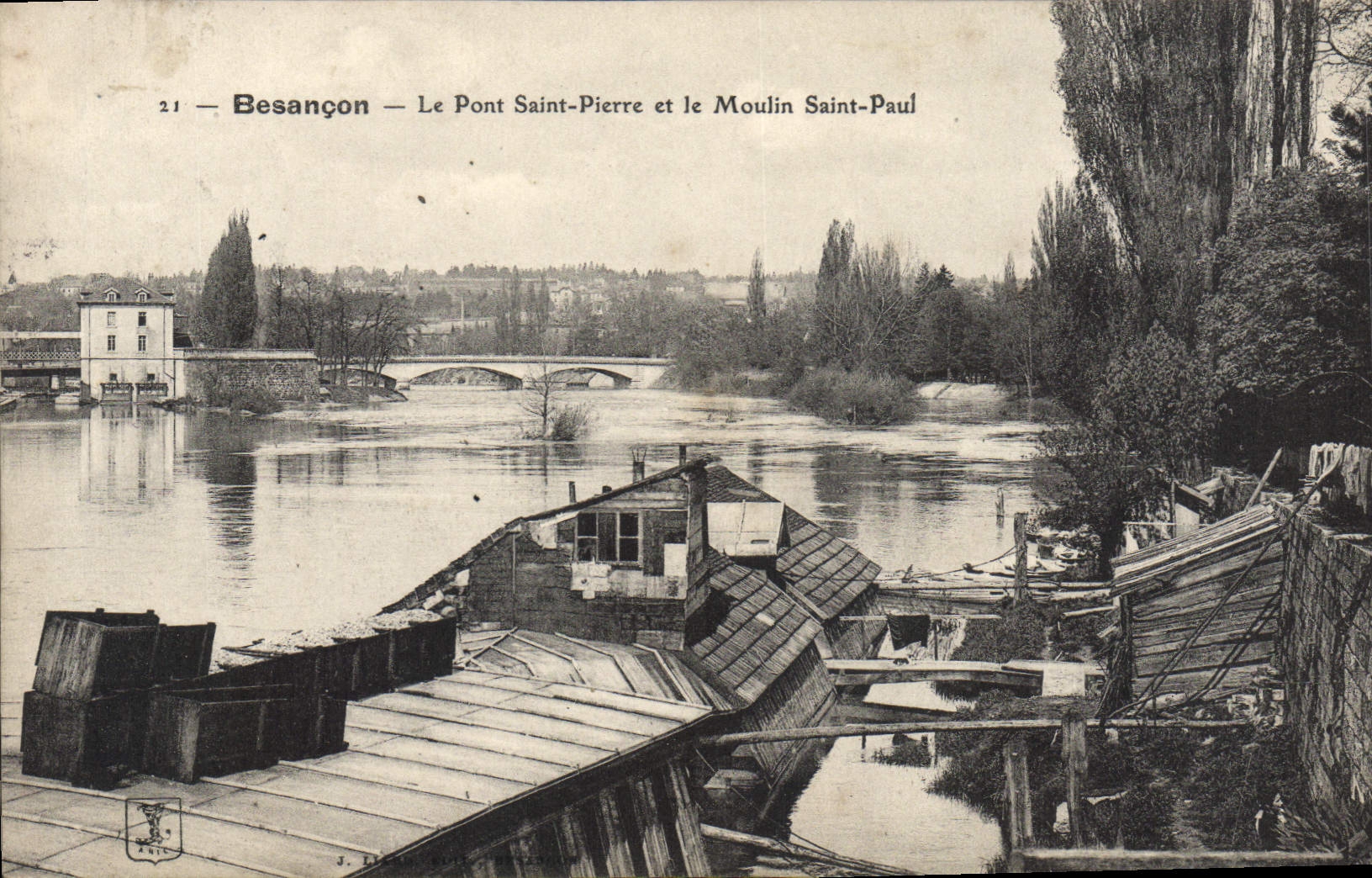 CPA Becsacon Le Pont Saint Pierre Et Le Moulin Saint Paul