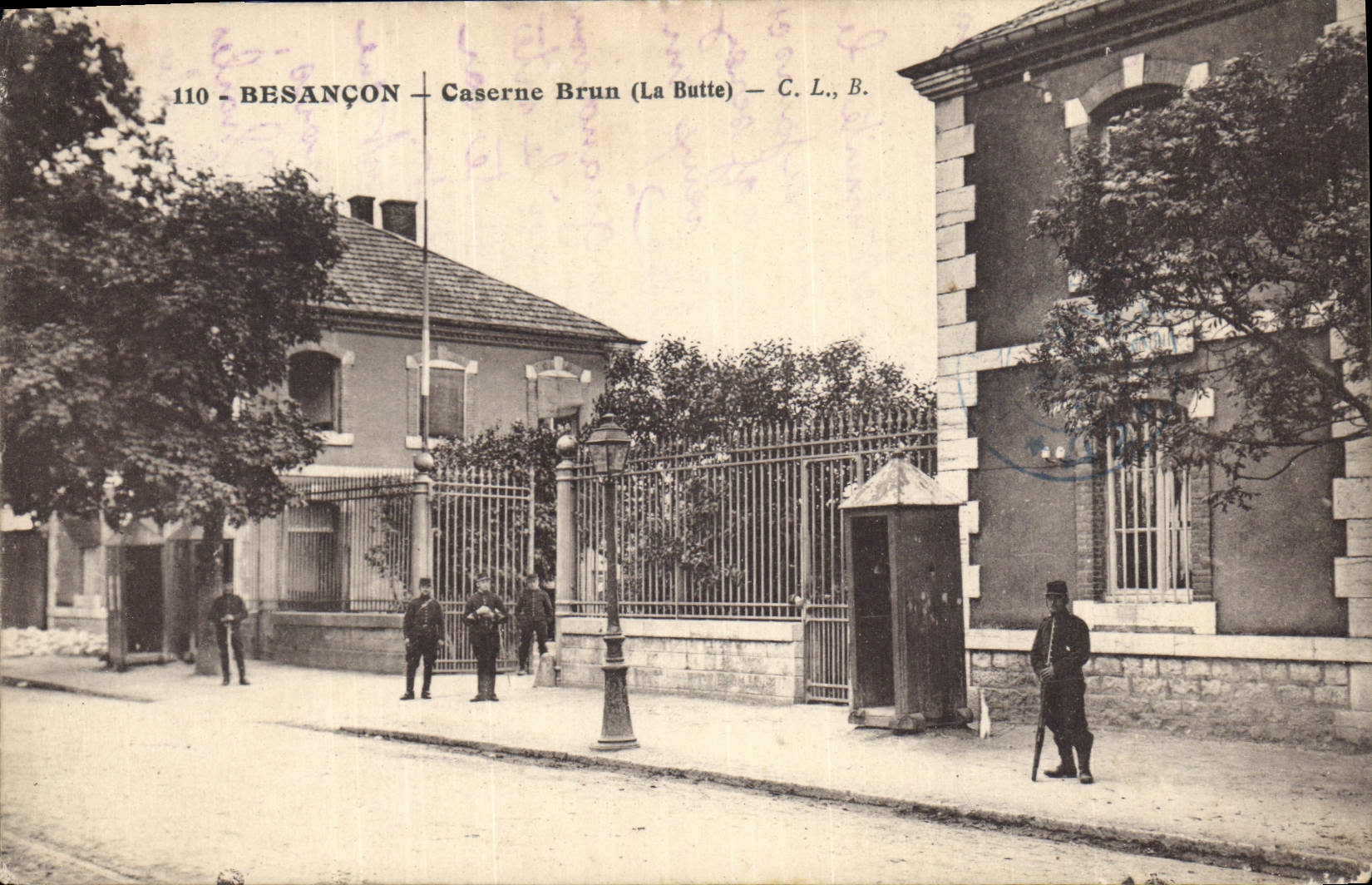CPA Besancon Caserne Brun