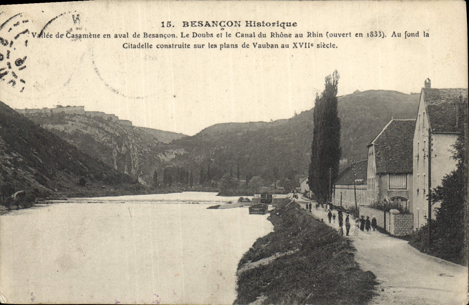 CPA Besancon Historique Vallee De Casamene En Aval De